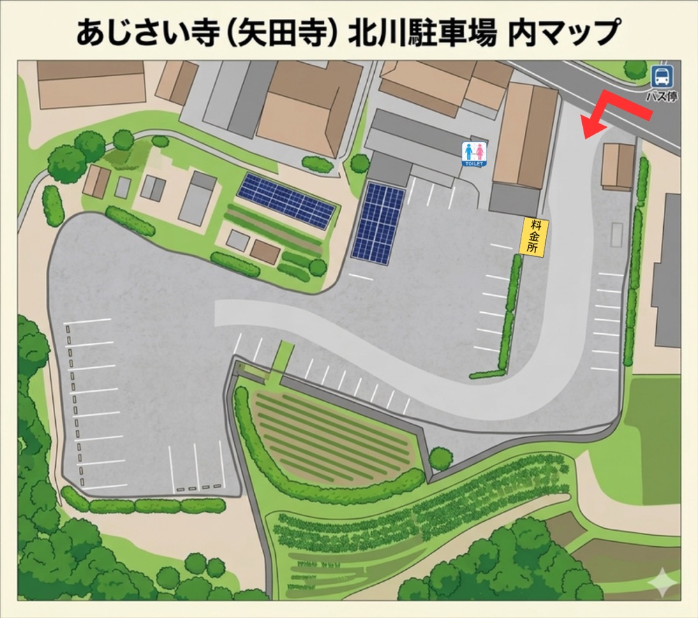 北川駐車場 場内マップ